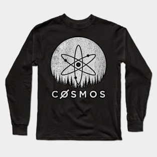 Vintage Cosmos Crypto ATOM Coin To The Moon Token Cryptocurrency Wallet HODL Birthday Gift For Men Women T-Shirt Long Sleeve T-Shirt